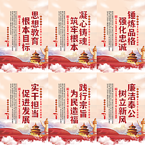 思想教育根本目标海报系列
