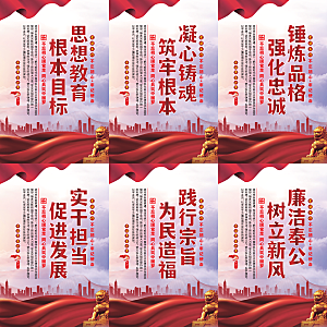 思想教育根本目标海报系列
