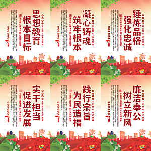 思想教育根本目标海报系列