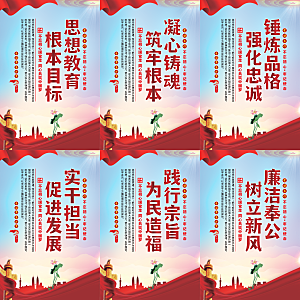 思想教育根本目标海报系列