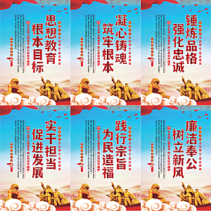 思想教育根本目标海报