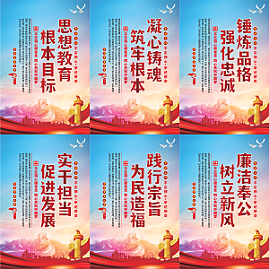 思想教育根本目标海报