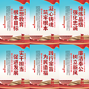 思想教育根本目标海报
