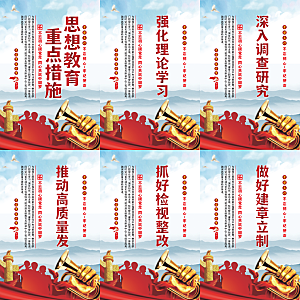 思想教育重点措施海报