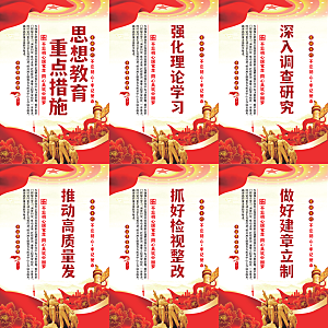 思想教育重点措施海报