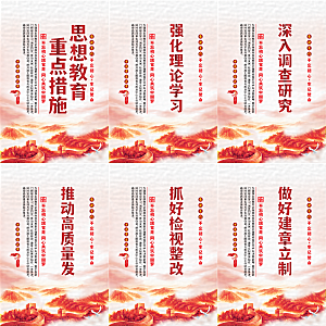 思想教育重点措施海报系列