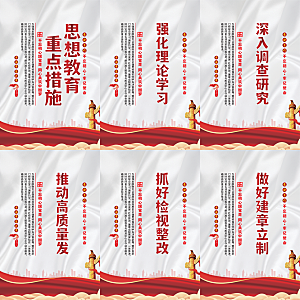 思想教育重点措施海报系列