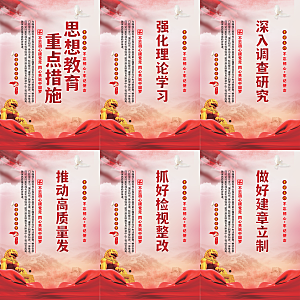 思想教育重点措施海报