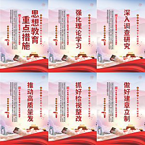 思想教育重点措施海报