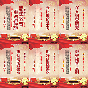 思想教育重点措施海报