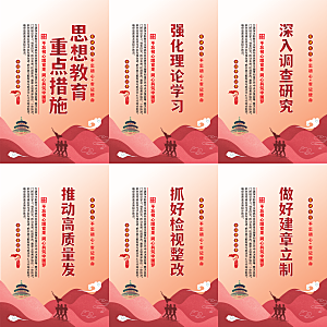思想教育重点措施海报系列