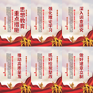 思想教育重点措施海报系列