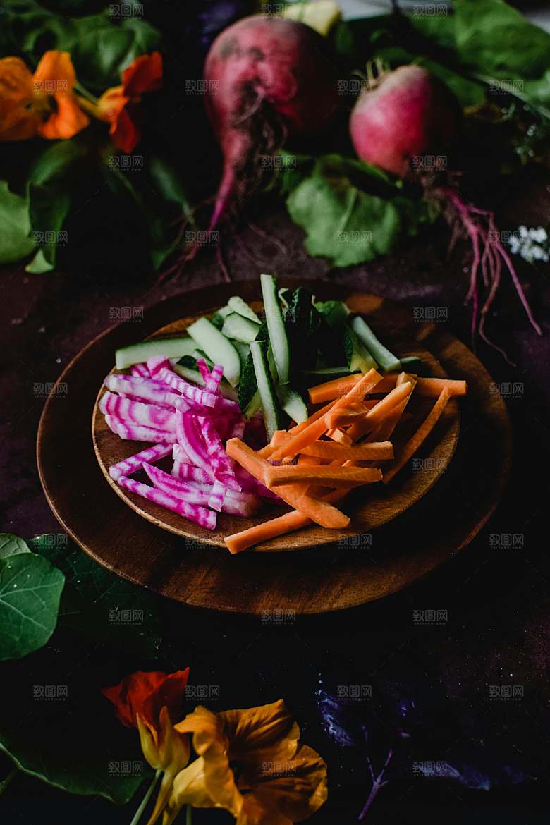 胡萝卜蔬菜摄影素材