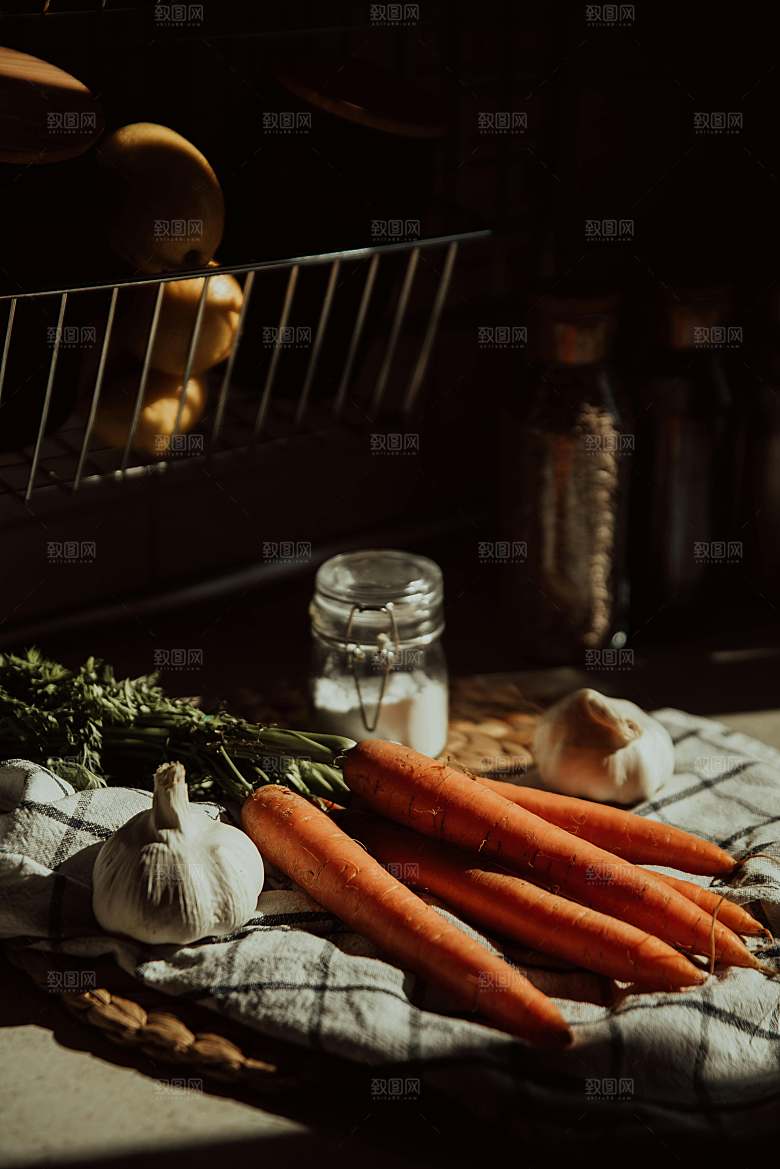萝卜摄影特写素材