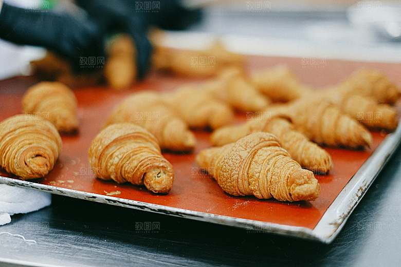牛角包摄影素材元素