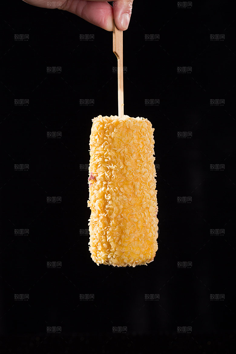 小吃玉米棒美食摄影
