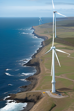 风与海的交织清洁能源的生态共存