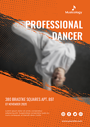 专业舞蹈招生海报设计