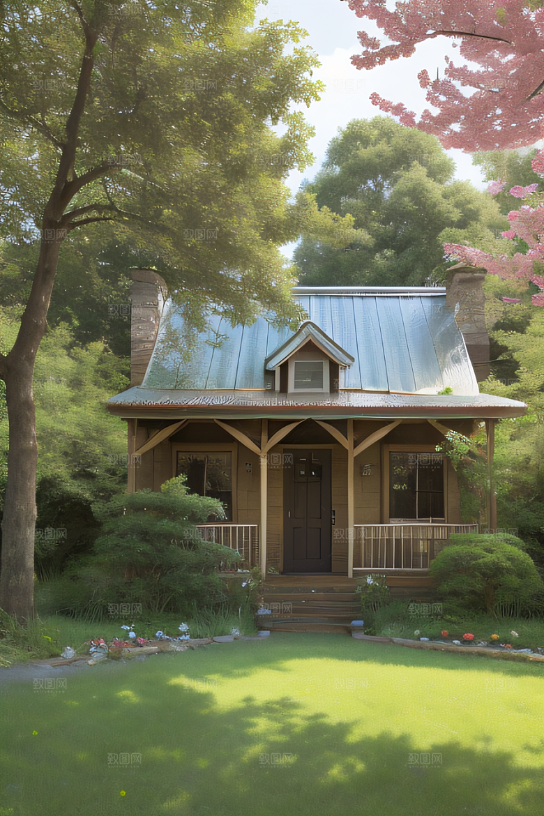 温暖的小屋乡村的温馨