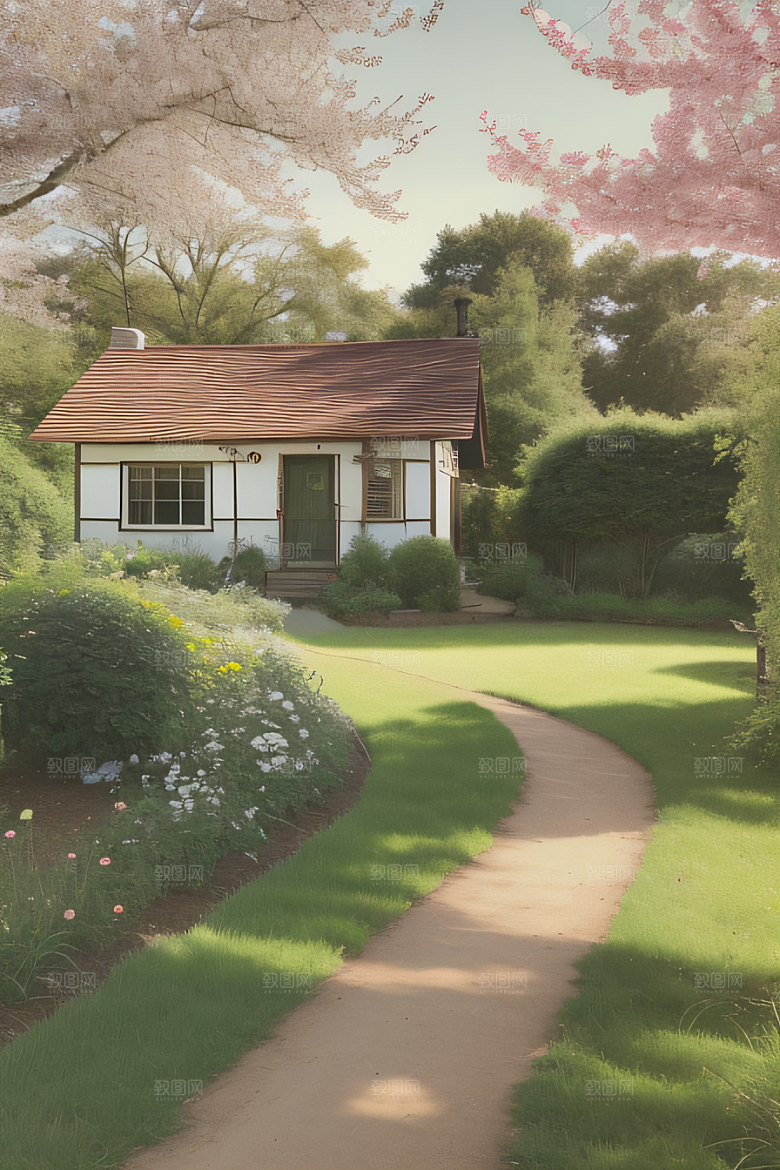 乡村小屋自然的温暖
