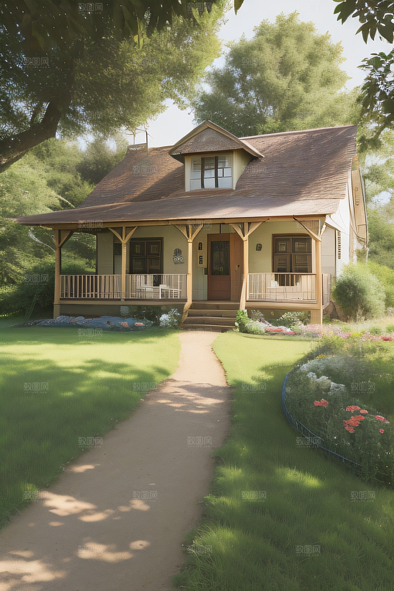 乡村小屋自然的温暖