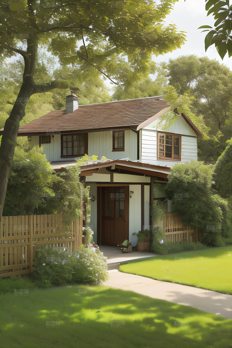 温暖的小屋乡村的温馨