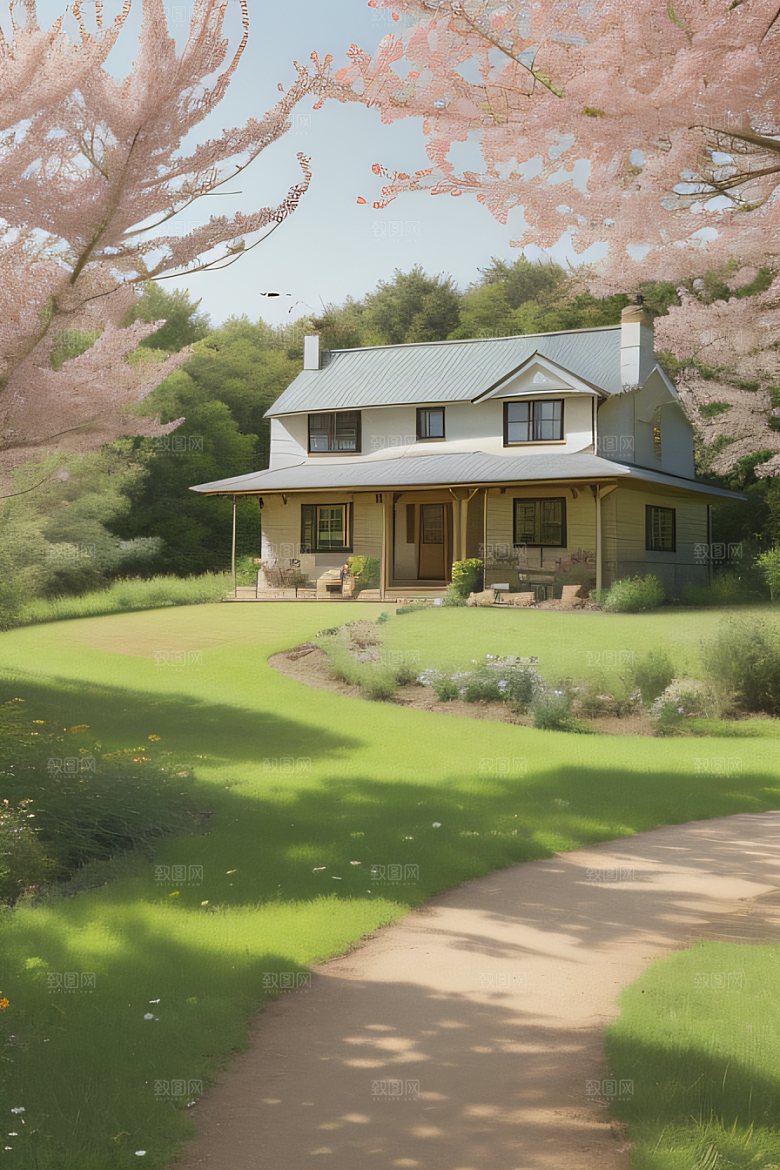乡村小屋自然的温暖