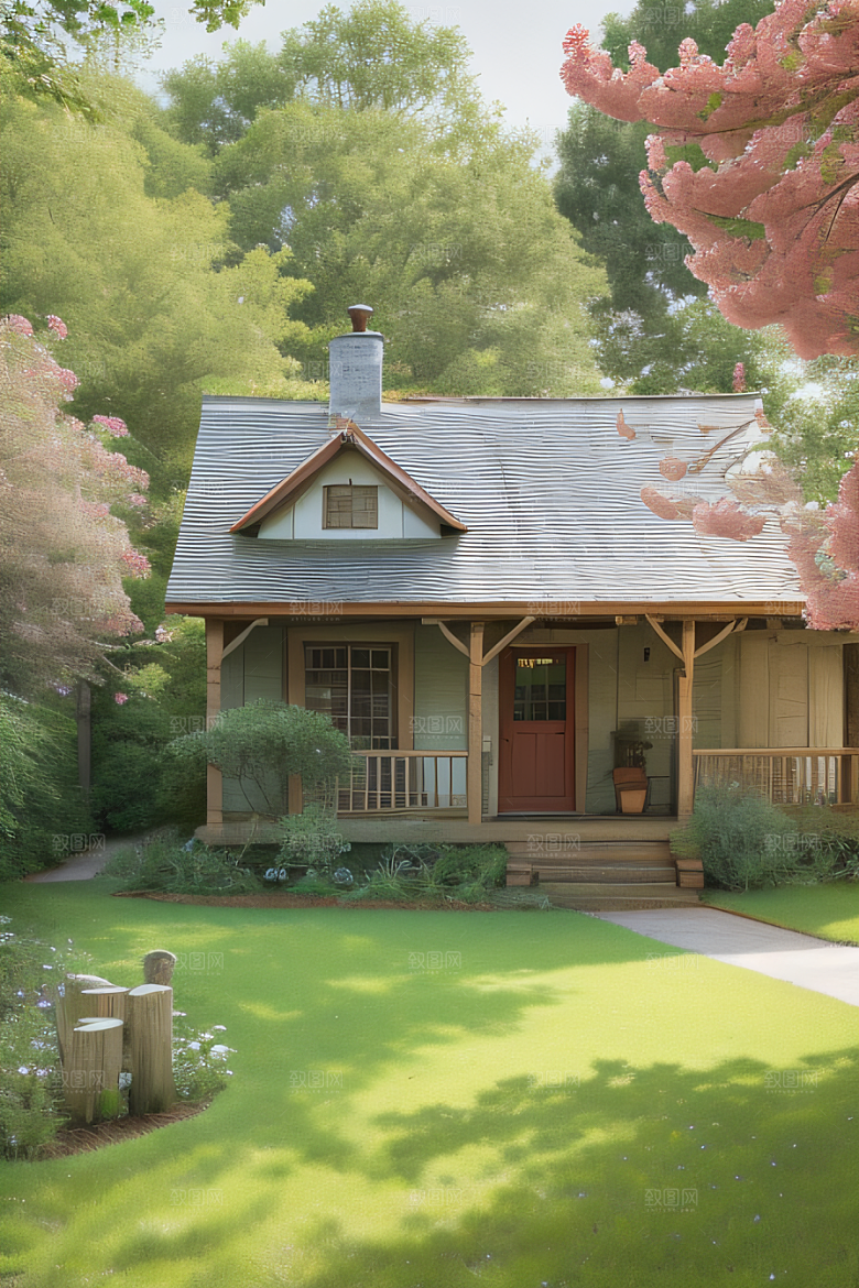 乡村小屋自然的温暖