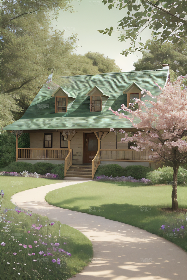 乡村小屋自然的温暖