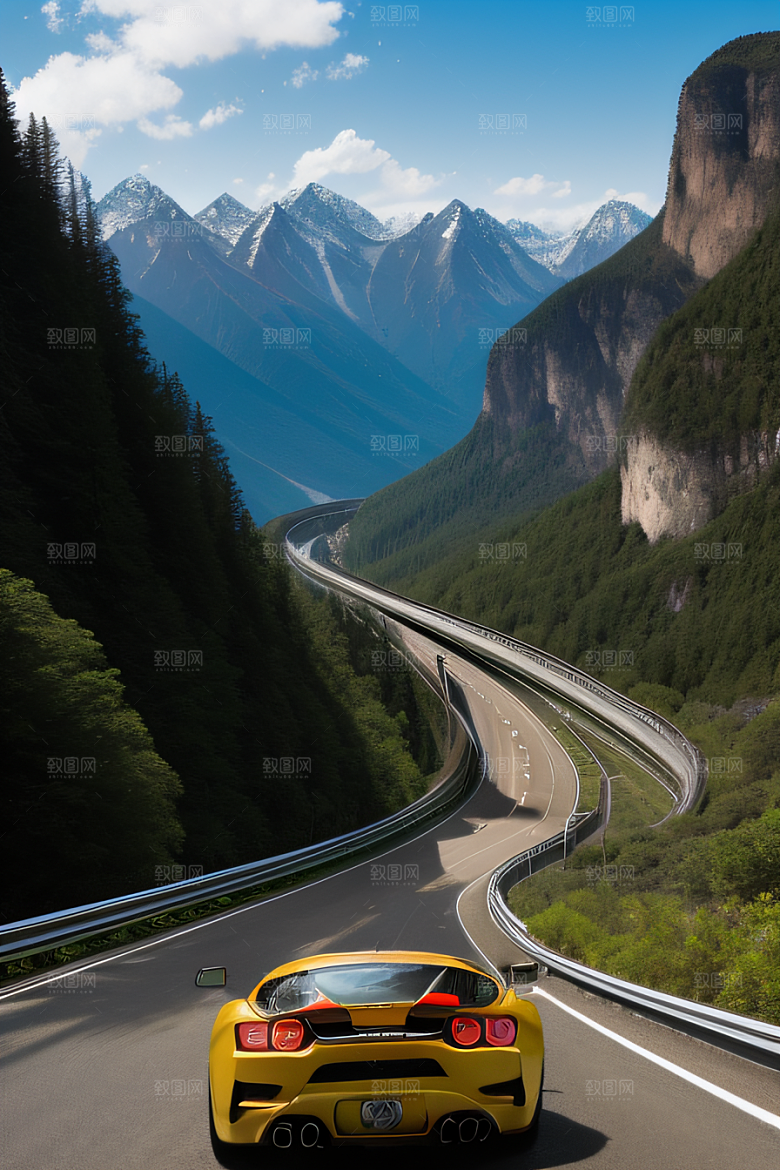高速公路壮游山脉之美