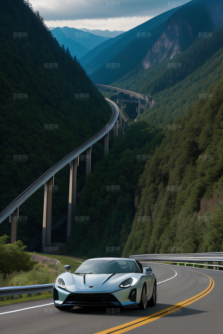 高速公路壮游山脉之美