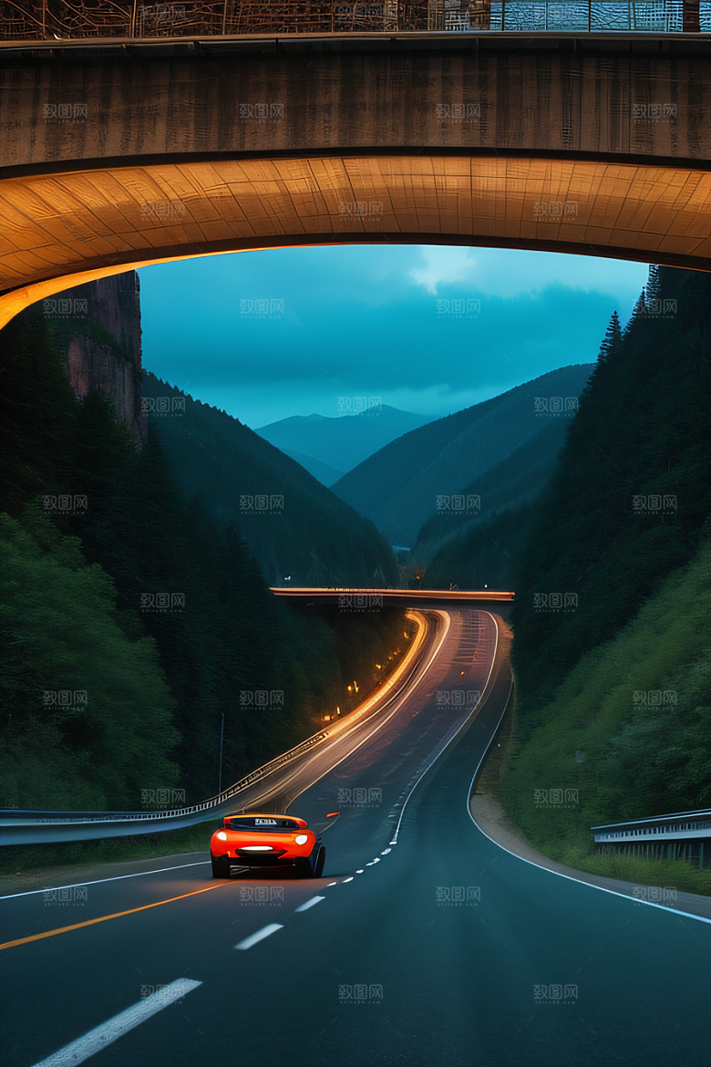 高速公路壮游山脉之美