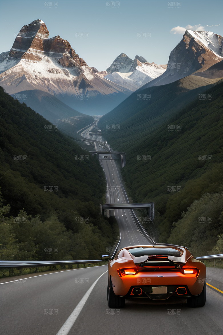 高速公路壮游山脉之美