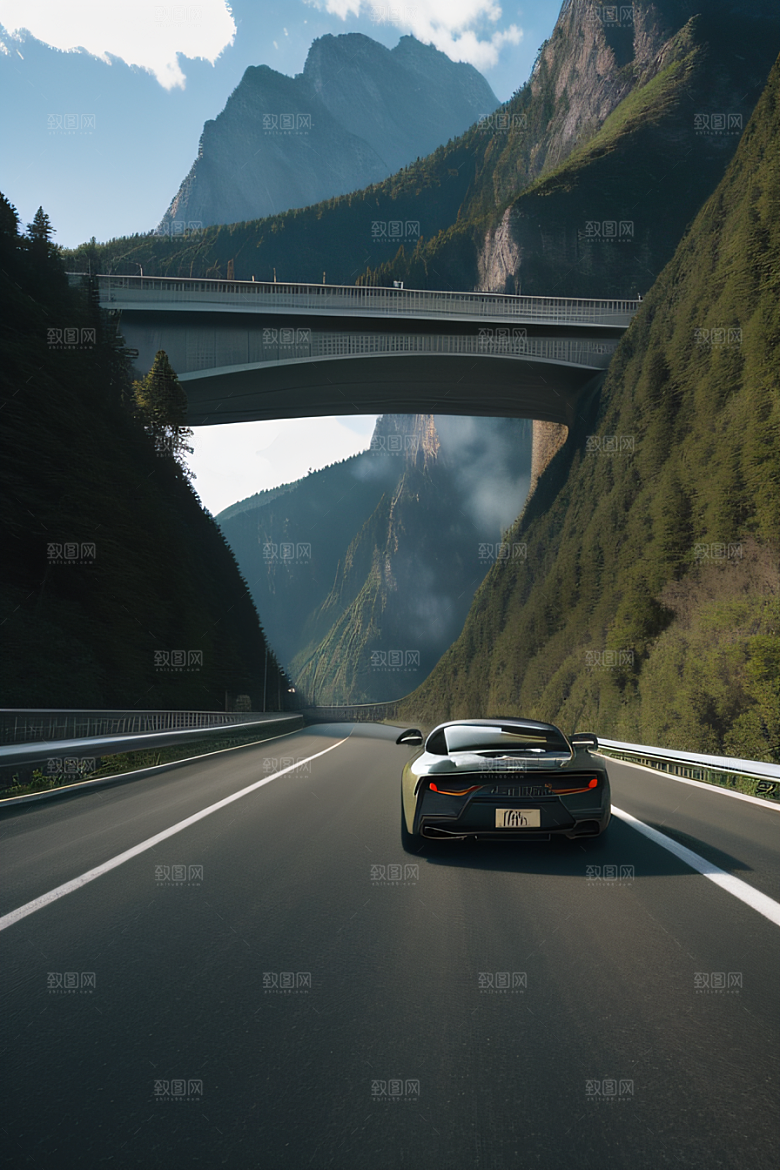 高速公路之旅山峦相伴