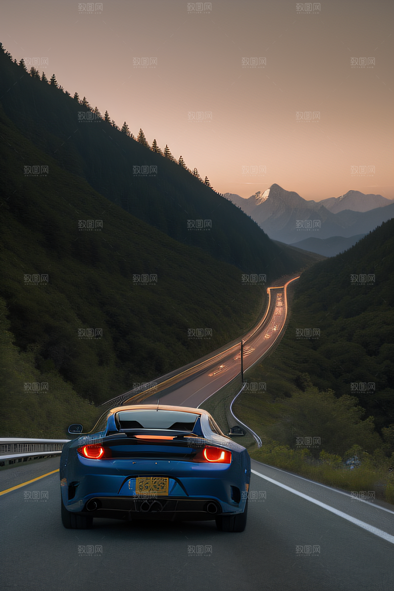 高速公路之旅山峦相伴