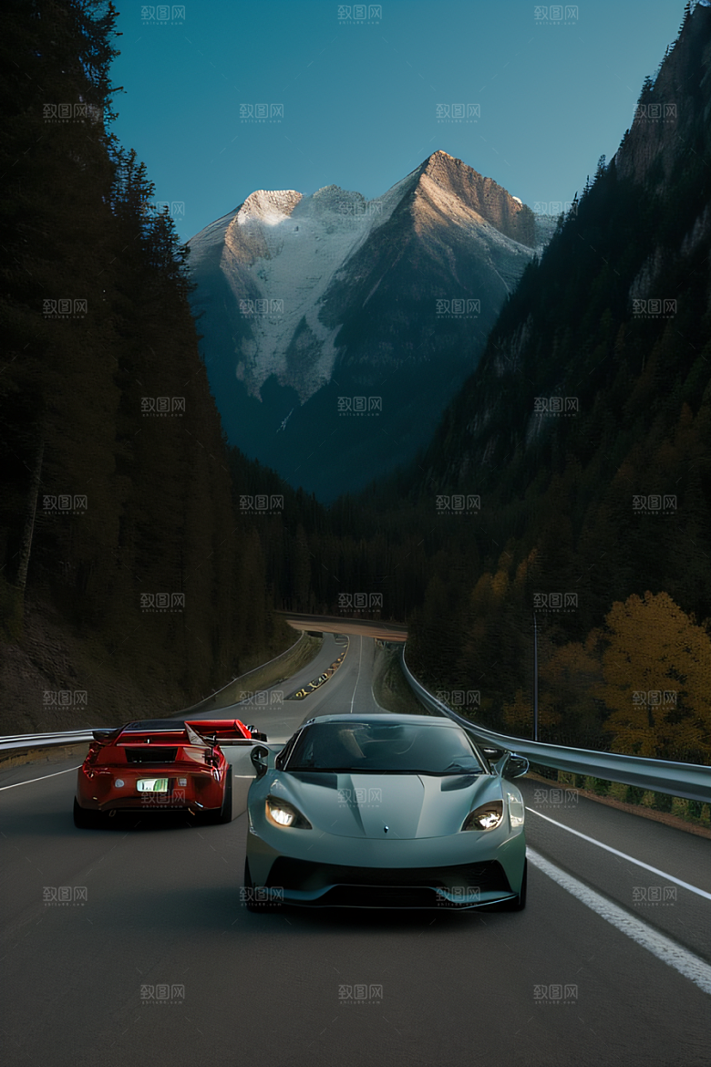 极速公路山脉之美