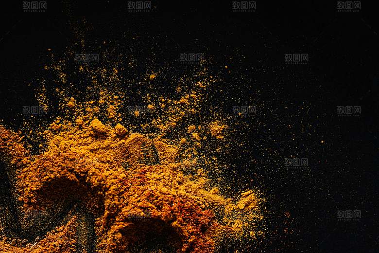 红色辣椒面摄影素材