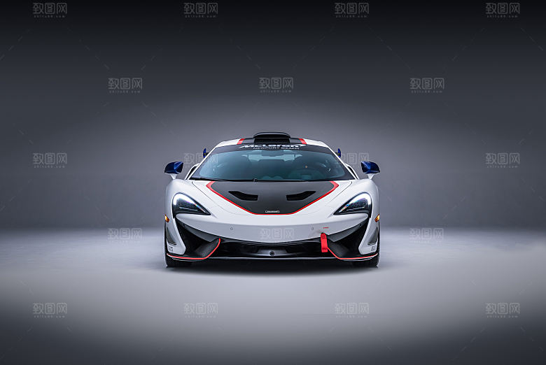 跑车敞篷豪车景色高清图片