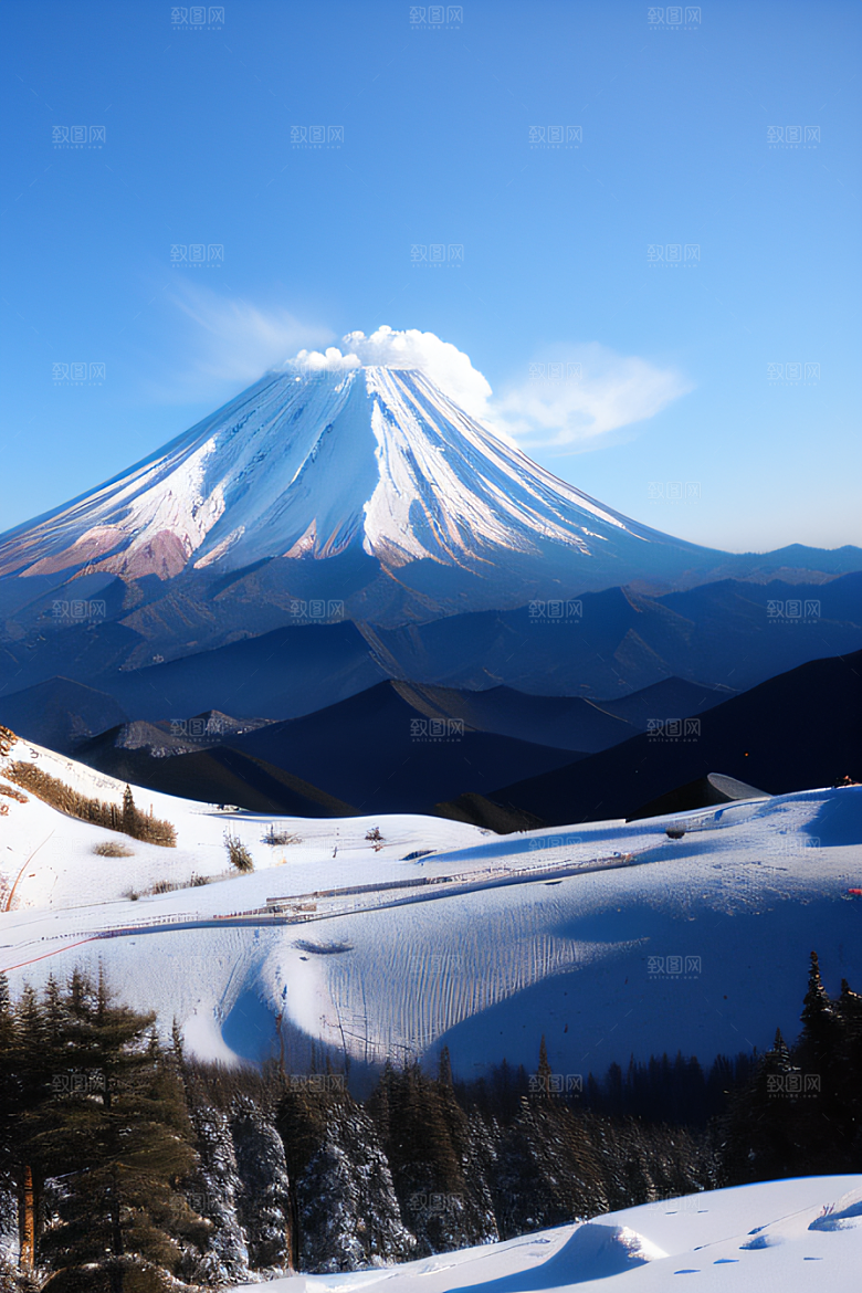 富士山与玉龙雪山两座迷人的山峰之旅