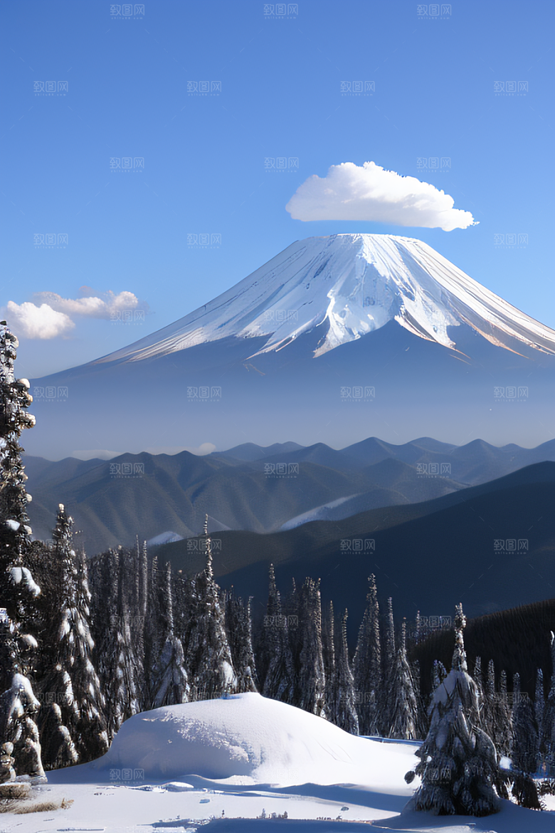 富士山与玉龙雪山两座迷人的山峰之旅