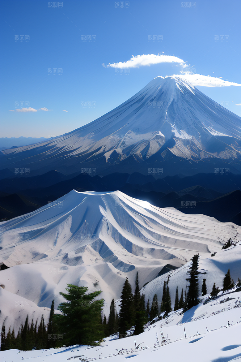 富士山与玉龙雪山两座迷人的山峰之旅
