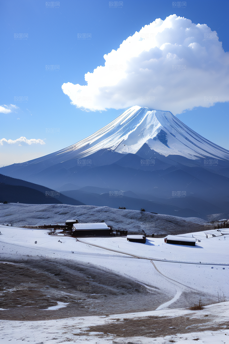 富士山与玉龙雪山两座迷人的山峰之旅