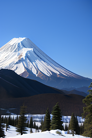 雪山两座神奇山峰的壮丽之旅