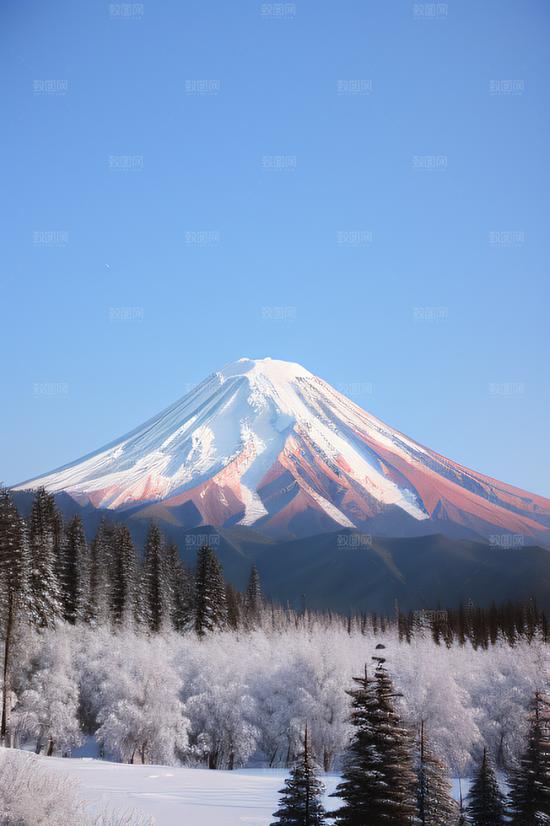 雪山两座神奇山峰的壮丽之旅
