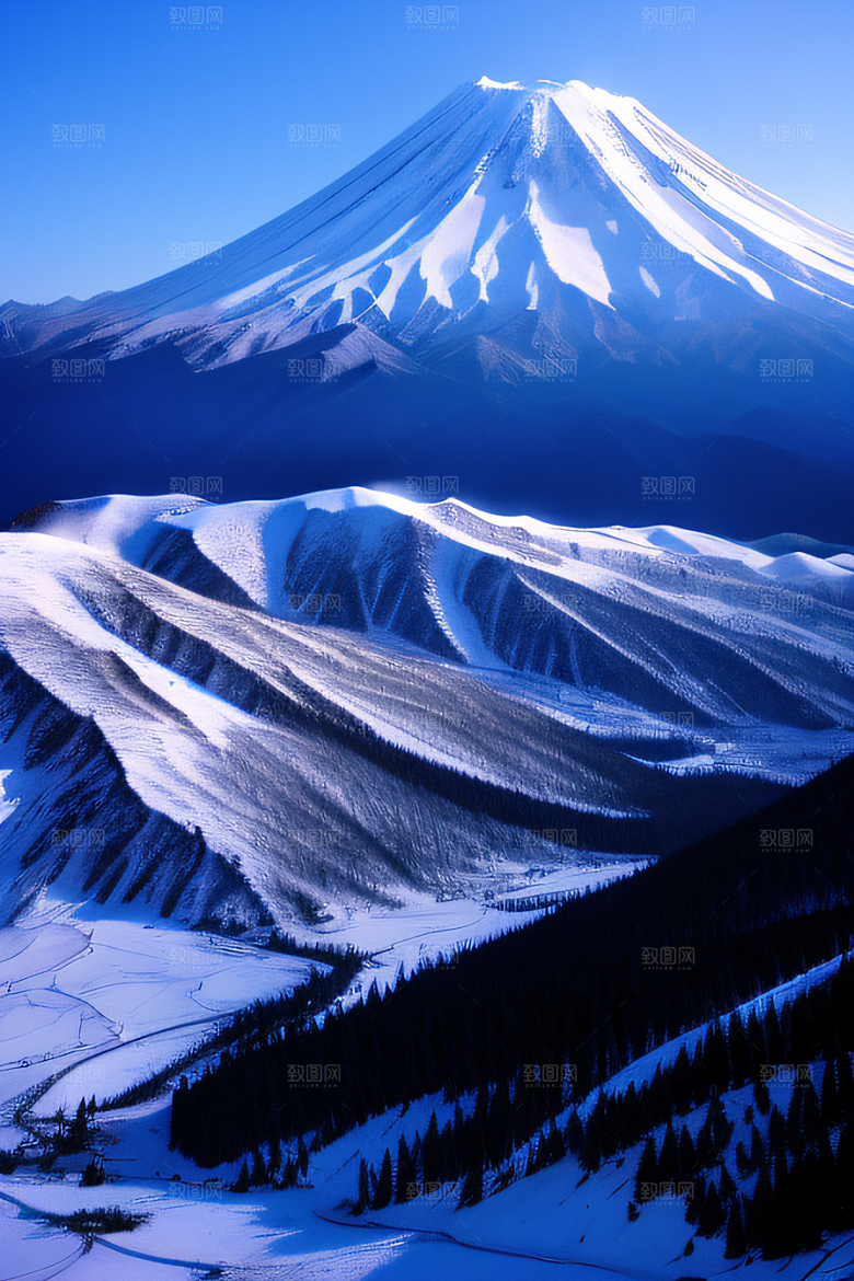 雪山两座神奇山峰的壮丽之旅