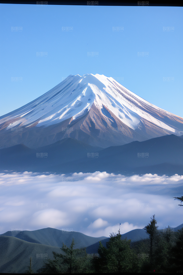 雪山两座神奇山峰的壮丽之旅