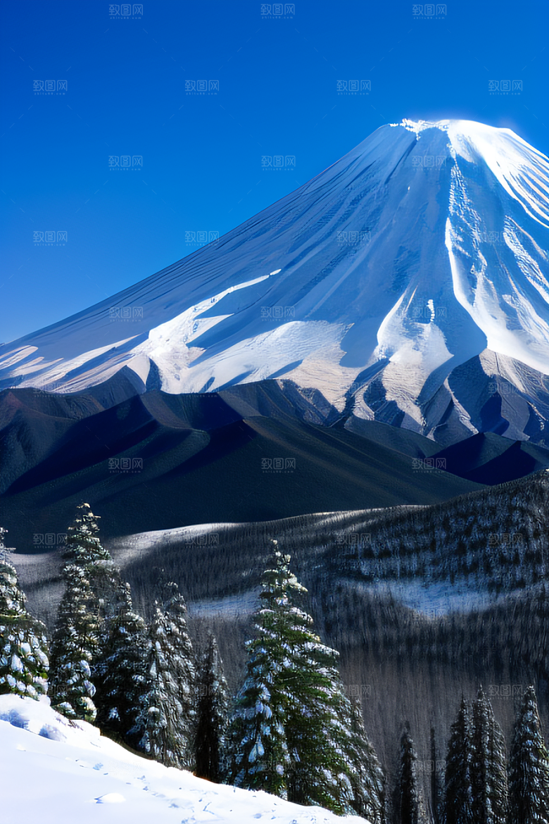 雪山两座神奇山峰的壮丽之旅