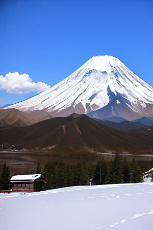 雪山两座神奇山峰的壮丽之旅