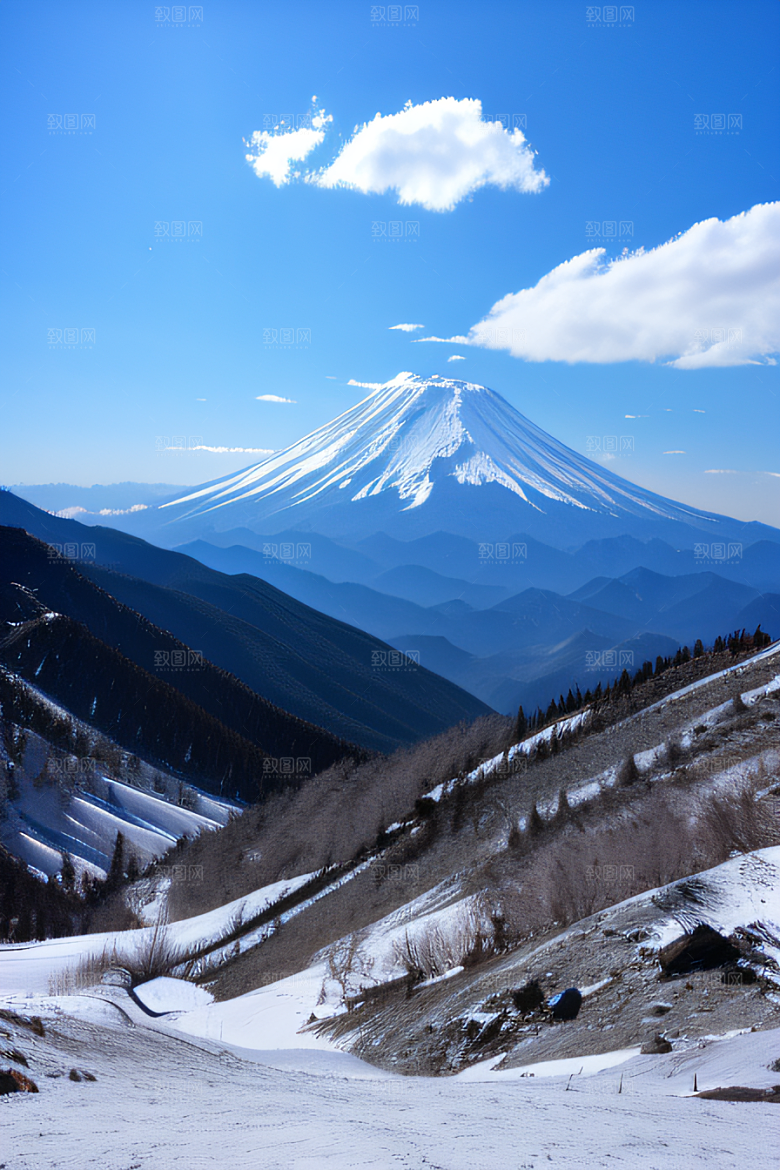 富士山与玉龙雪山两座神奇山峰的壮丽之旅