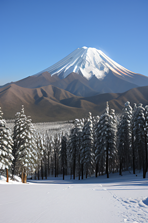 富士山与玉龙雪山两座神奇山峰的壮丽之旅